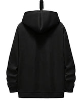 Men's Plus Size Graphic Hoodie – Black Long Sleeve