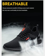 Men Indestructible Steel Toe Sneakers