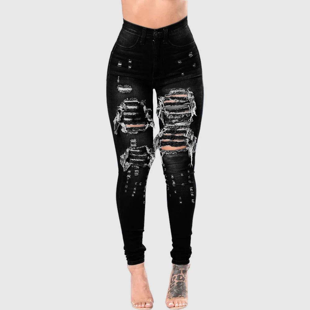 Women Ripped Pocket Jeans