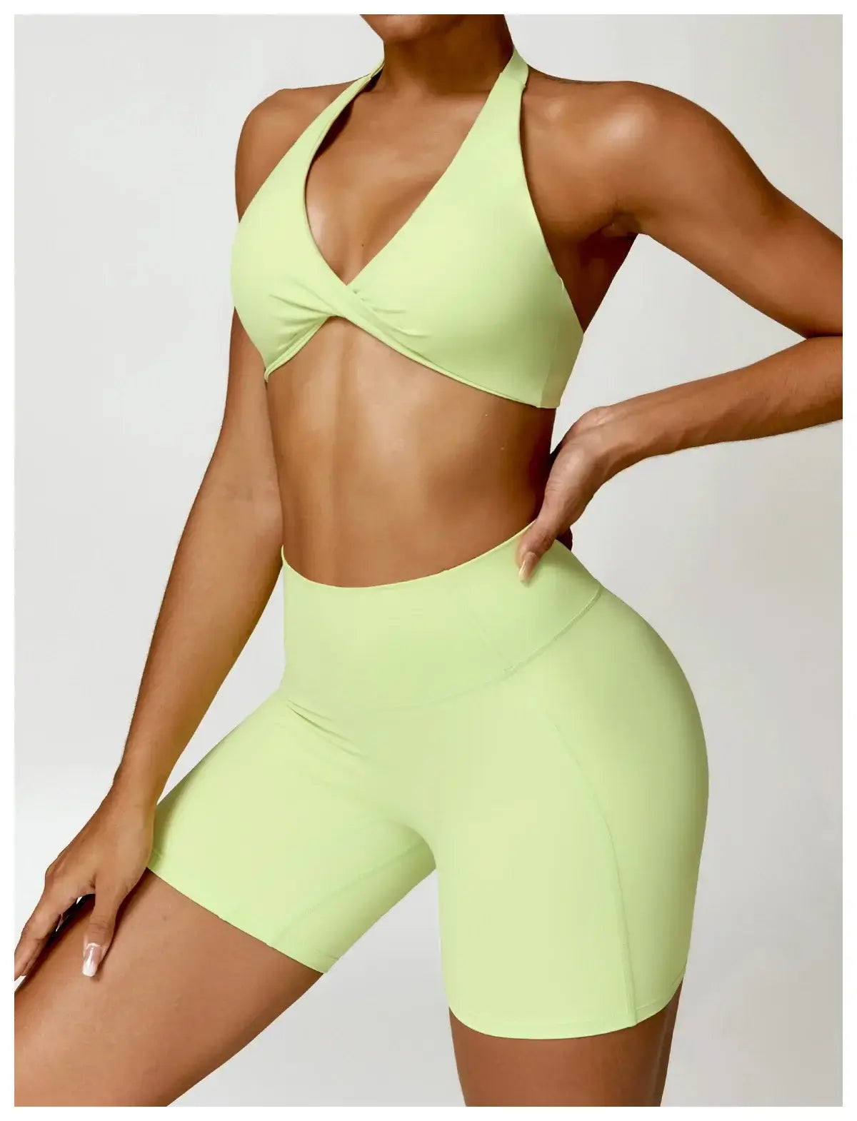 Women High Waist Yoga Fitness Shorts