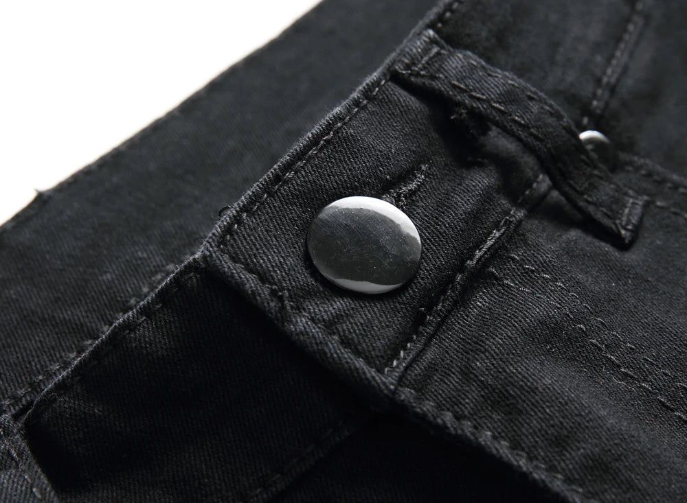 Men’s Ripped Biker Skinny Jeans