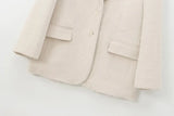FauxForm™ – Faux Fur Straight Blazer (2025 Style, Cozy Meets Chic)
