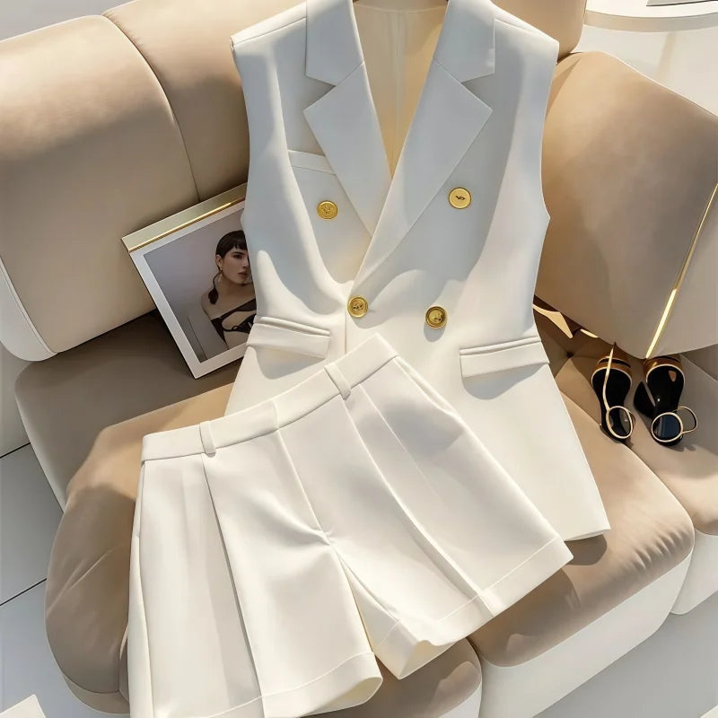 Women's Blazer Shorts Set