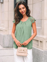 Bella Lace Oversized White Blouse