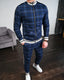 Men's Checkered Sports Tracksuit