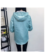 Double-Sided Women's Trench Coat – Hooded Spring Autumn Windbreaker