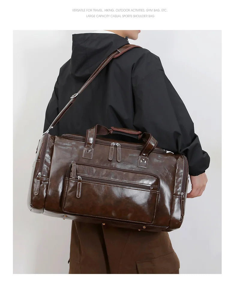 Premium Leather Travel Bag