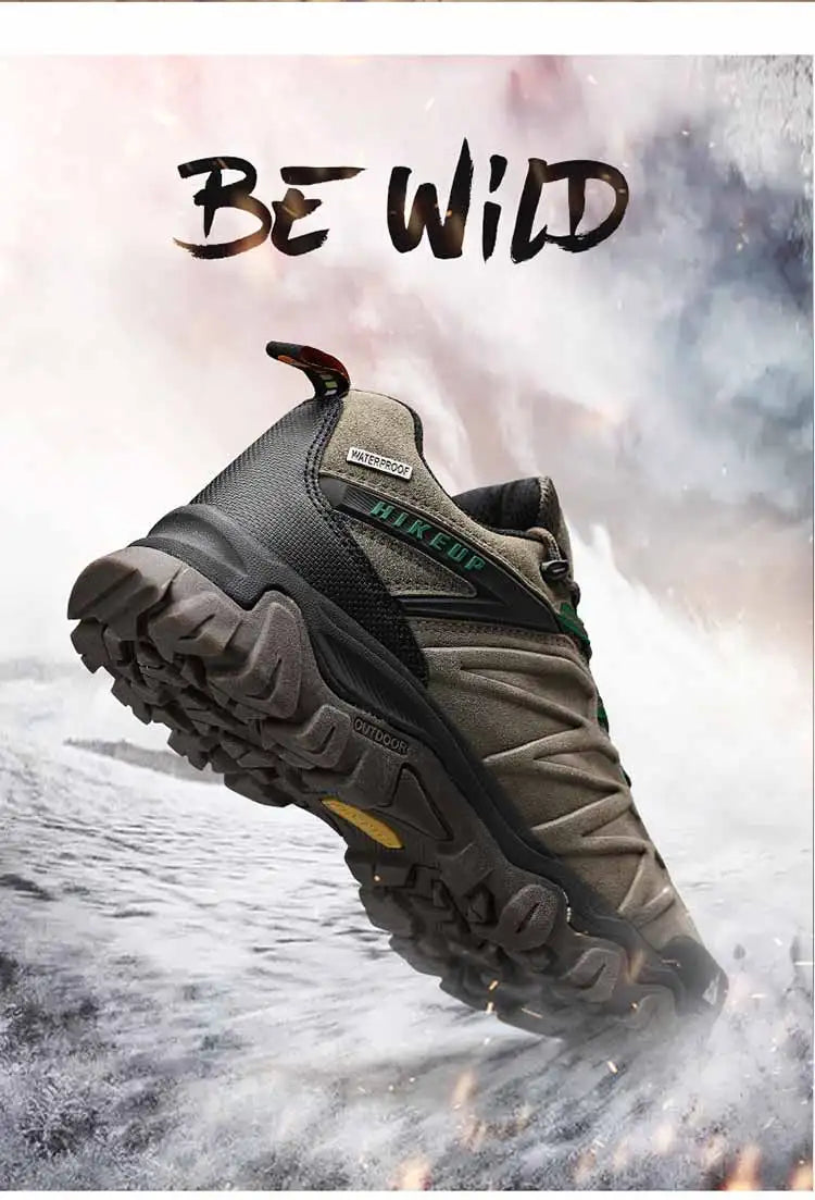 Men Leather Outdoor Trekking Shoes