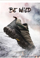 Men Leather Outdoor Trekking Shoes