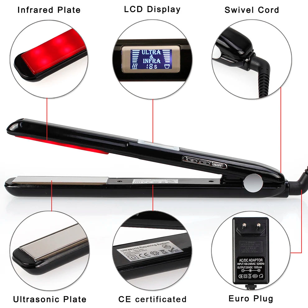 Ultrasonic Infrared Cold Hair Straightener