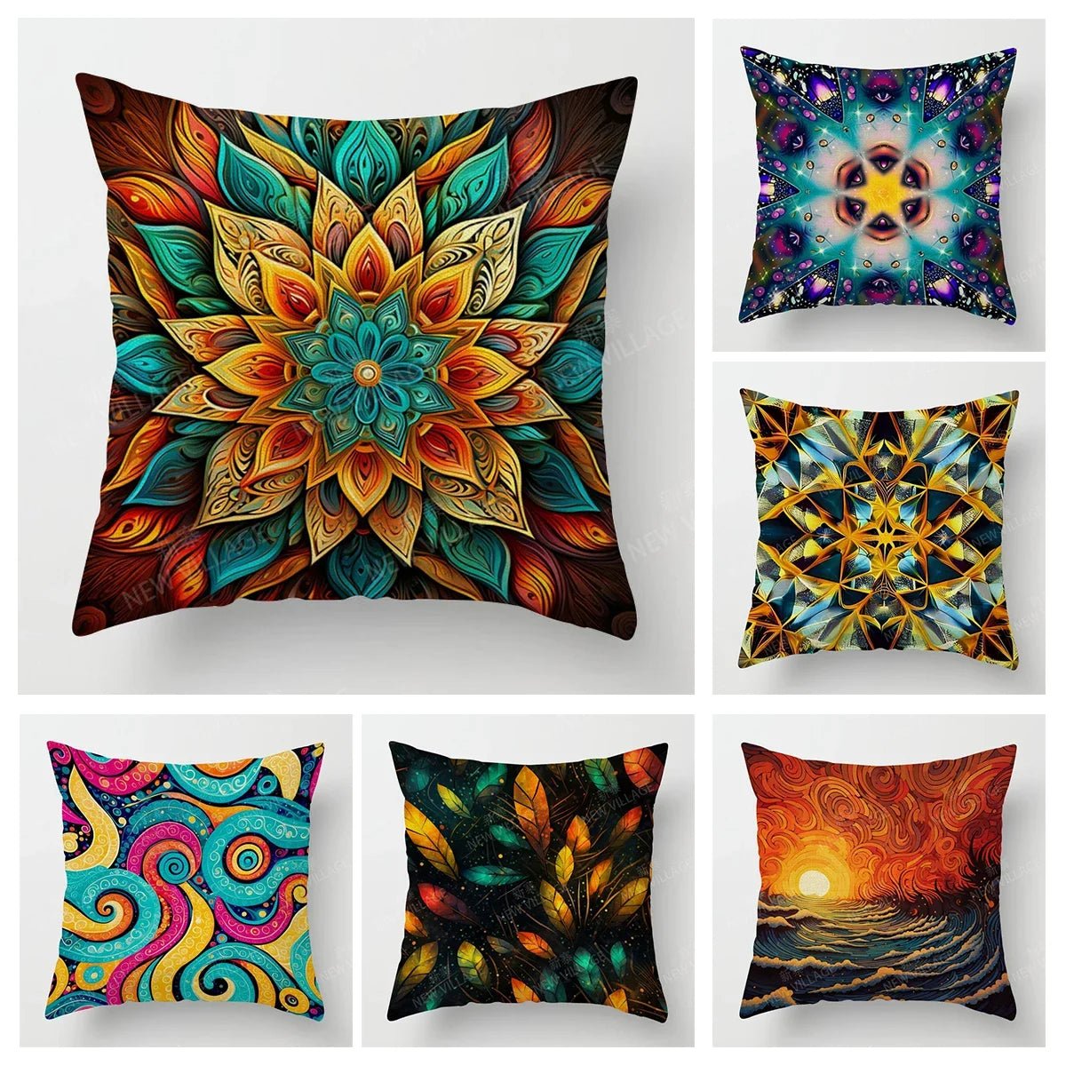 Abstract Sofa Pillow Cover | by Anwer Fancy | Worldwide Shipping