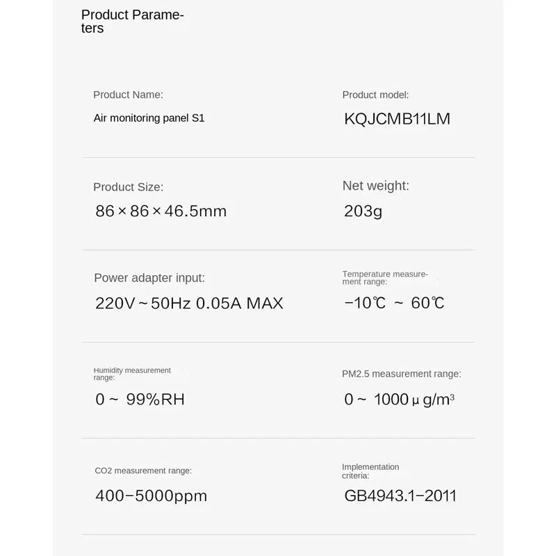Aqara Air Quality Monitor Panel S1 | by Anwer Fancy | Worldwide Shipping