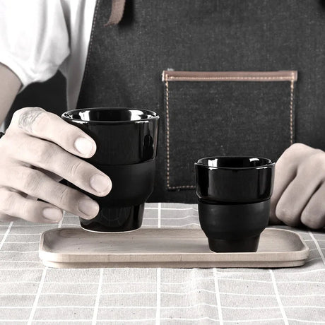 Barista Ceramic Couple Coffee Cups | by Anwer Fancy | Worldwide Shipping