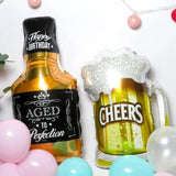 Big Champagne Foil Balloon | by Anwer Fancy | Worldwide Shipping