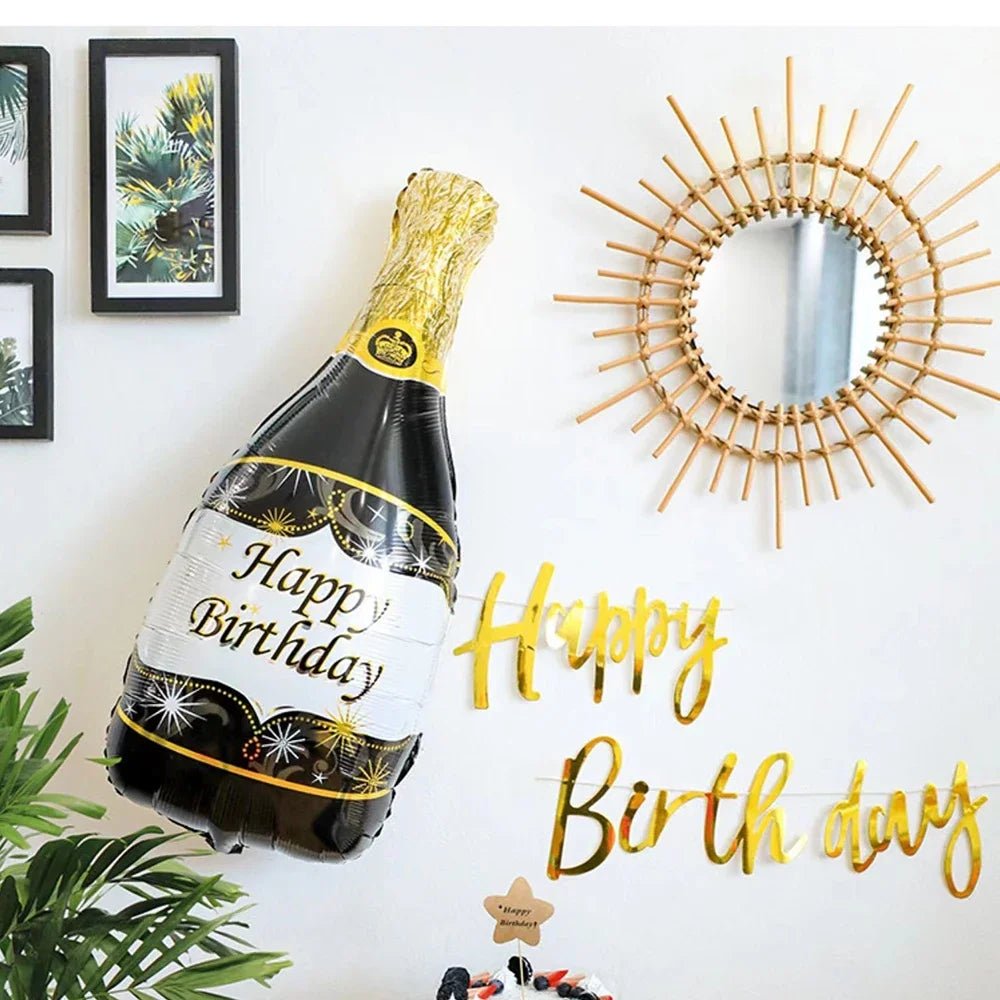 Big Champagne Foil Balloon | by Anwer Fancy | Worldwide Shipping