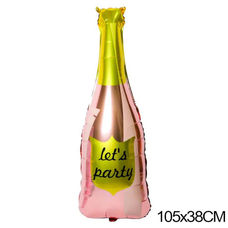 Big Champagne Foil Balloon | by Anwer Fancy | Worldwide Shipping