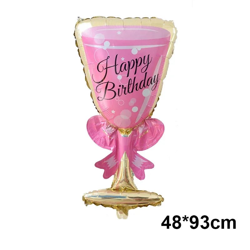 Big Champagne Foil Balloon | by Anwer Fancy | Worldwide Shipping