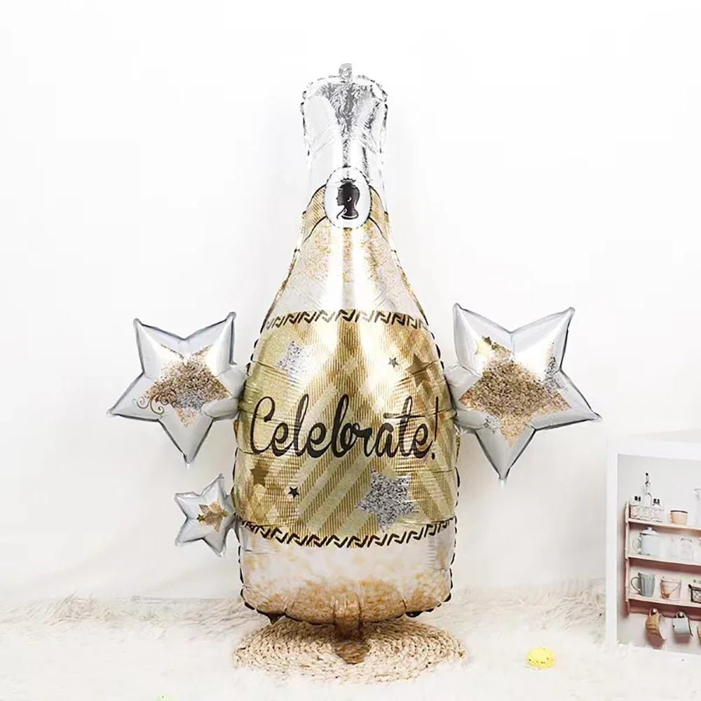 Big Champagne Foil Balloon | by Anwer Fancy | Worldwide Shipping