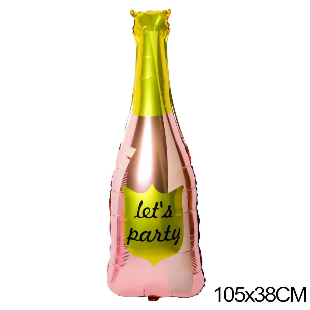 Big Champagne Foil Balloon | by Anwer Fancy | Worldwide Shipping