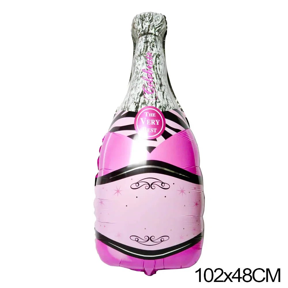 Big Champagne Foil Balloon | by Anwer Fancy | Worldwide Shipping