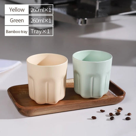 Bincoo Ceramic Coffee Mug Set (260ml) | by Anwer Fancy | Worldwide Shipping