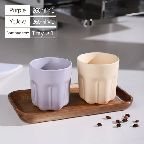 Bincoo Ceramic Coffee Mug Set (260ml) | by Anwer Fancy | Worldwide Shipping