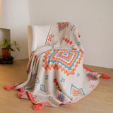 Bohemian Knit Sofa Blanket | by Anwer Fancy | Worldwide Shipping
