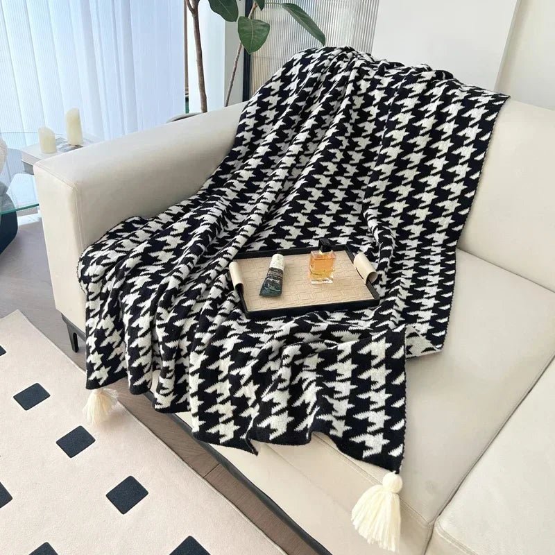 Bohemian Knit Sofa Blanket | by Anwer Fancy | Worldwide Shipping
