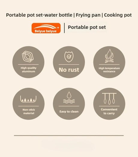 Camping Cookware Combination Set | by Anwer Fancy | Worldwide Shipping