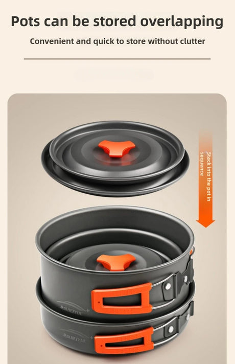 Camping Cookware Combination Set | by Anwer Fancy | Worldwide Shipping