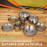 Camping Mess Kit (8pcs) | by Anwer Fancy | Worldwide Shipping