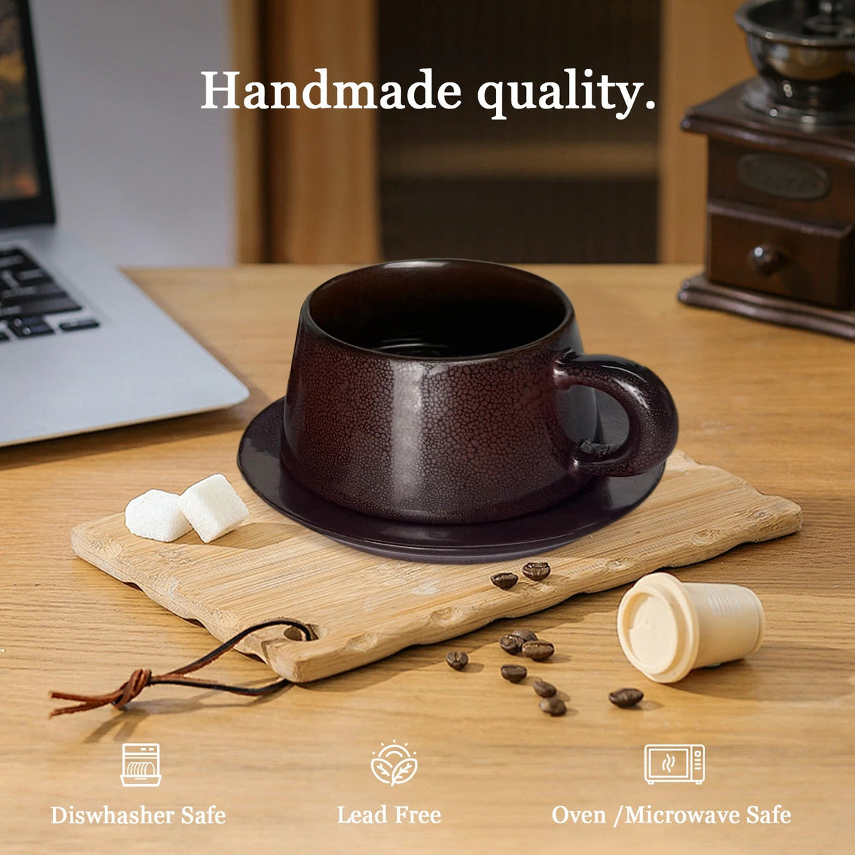 Cappuccino Cup Set with Saucers | by Anwer Fancy | Worldwide Shipping