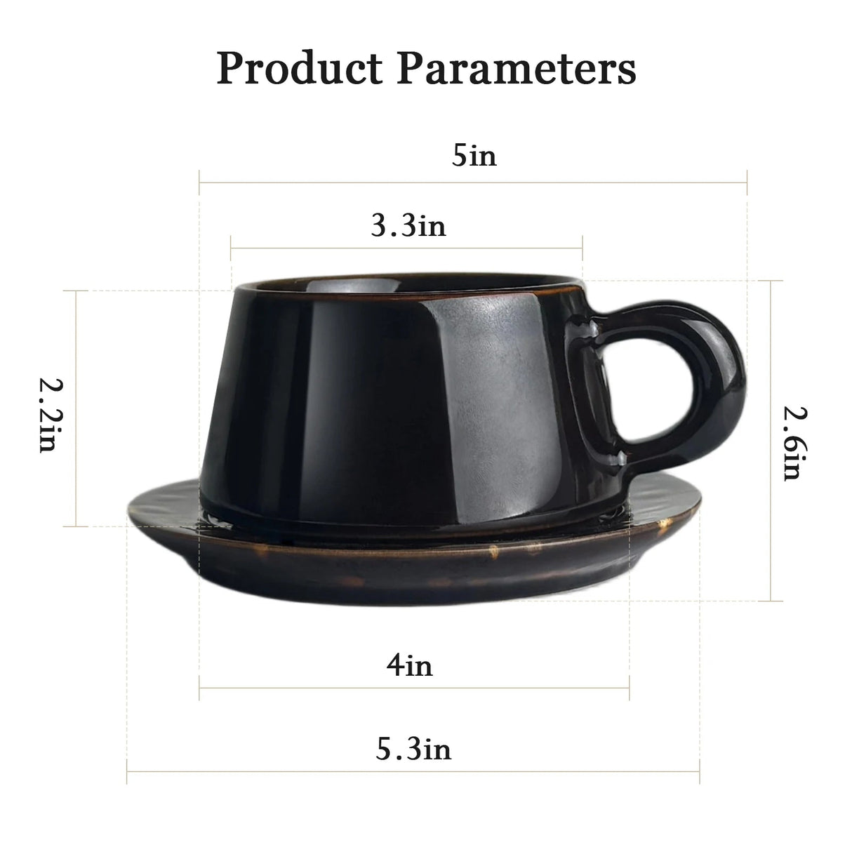 Cappuccino Cup Set with Saucers | by Anwer Fancy | Worldwide Shipping