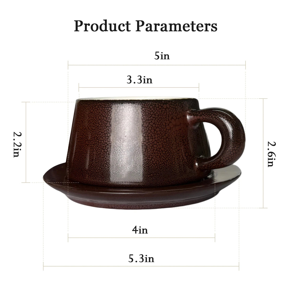 Cappuccino Cup Set with Saucers | by Anwer Fancy | Worldwide Shipping