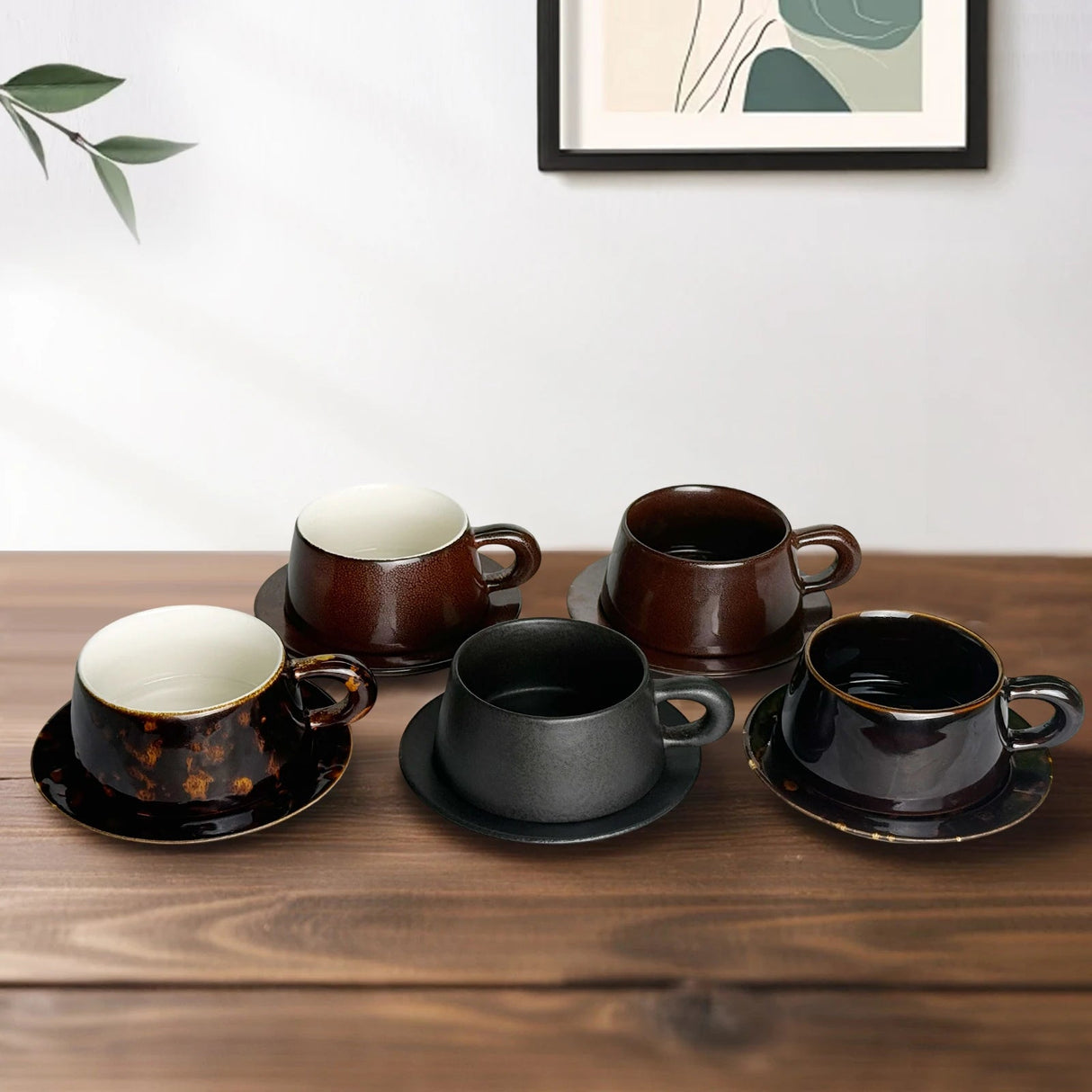 Cappuccino Cup Set with Saucers | by Anwer Fancy | Worldwide Shipping