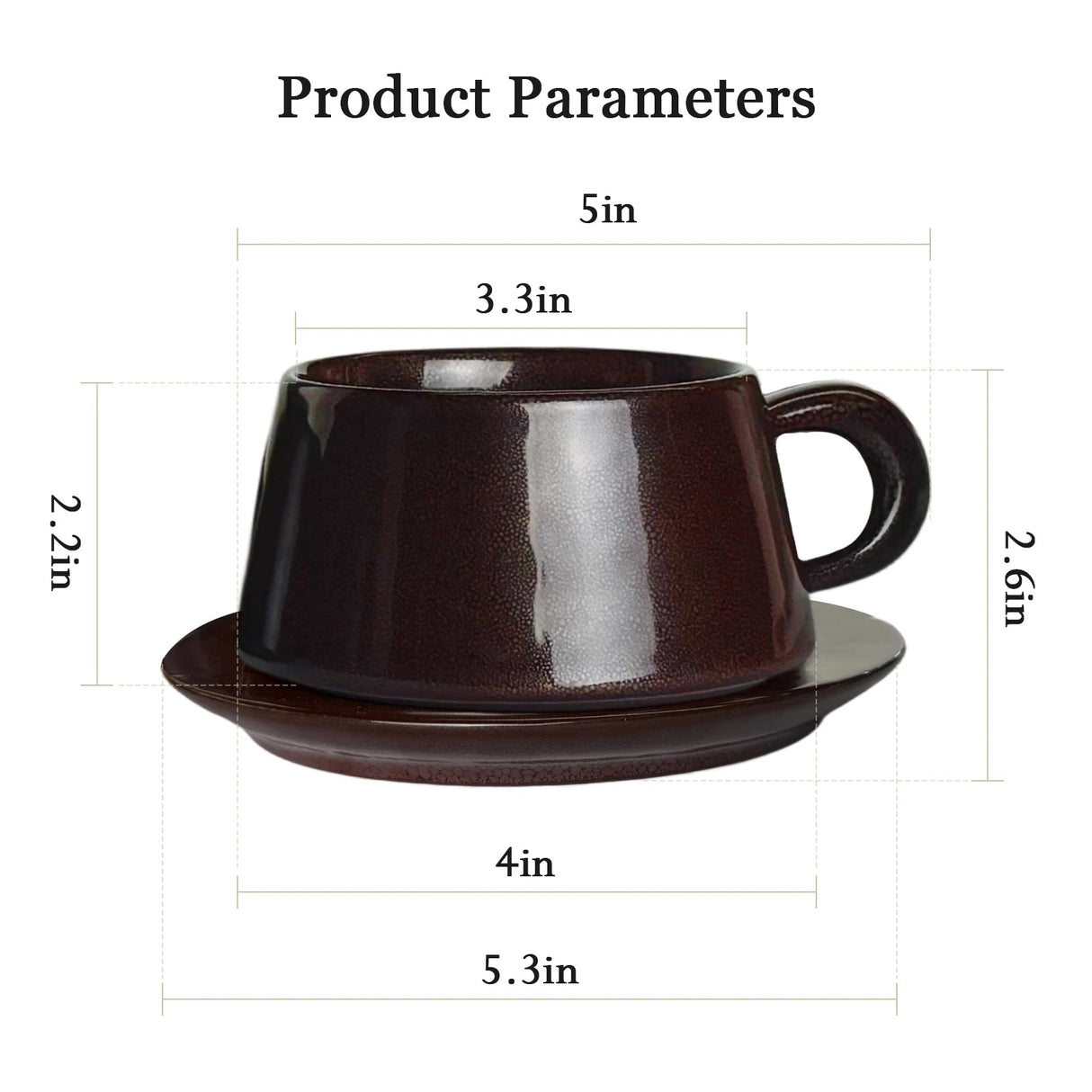 Cappuccino Cup Set with Saucers | by Anwer Fancy | Worldwide Shipping