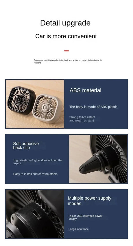 Car Air Outlet Mini USB Fan | by Anwer Fancy | Worldwide Shipping