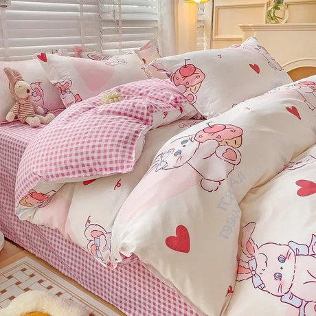 Cartoon Bunny Bedding Set | by Anwer Fancy | Worldwide Shipping