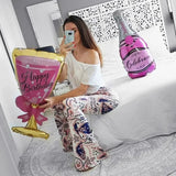 Champagne Bottle & Glass Balloon Set | by Anwer Fancy | Worldwide Shipping