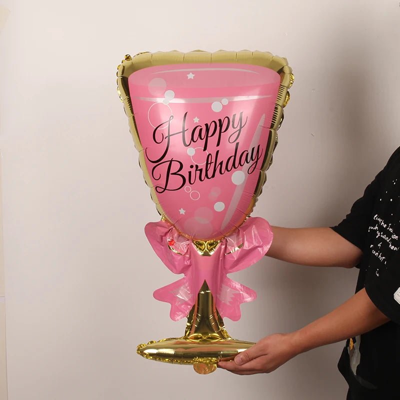 Champagne Goblet Helium Balloon | by Anwer Fancy | Worldwide Shipping