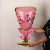 Champagne Goblet Helium Balloon | by Anwer Fancy | Worldwide Shipping