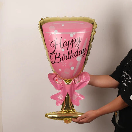 Champagne Goblet Helium Balloon | by Anwer Fancy | Worldwide Shipping