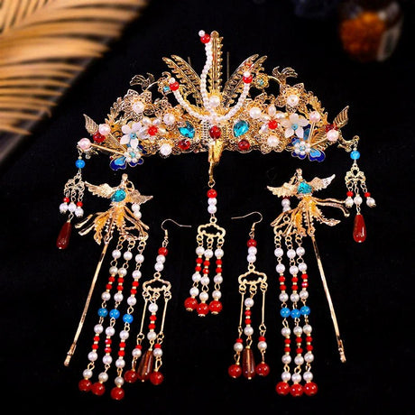 Chinese Bridal Crown Wedding Headdress | by Anwer Fancy | Worldwide Shipping