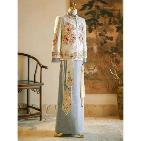 Chinese Groom Dragon Wedding Robe | by Anwer Fancy | Worldwide Shipping