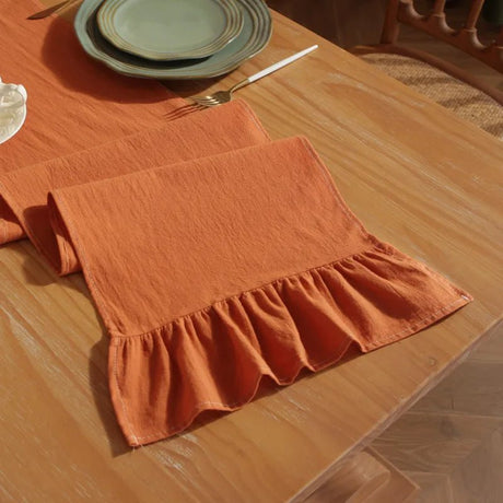 Christmas Orangered Table Runner | by Anwer Fancy | Worldwide Shipping