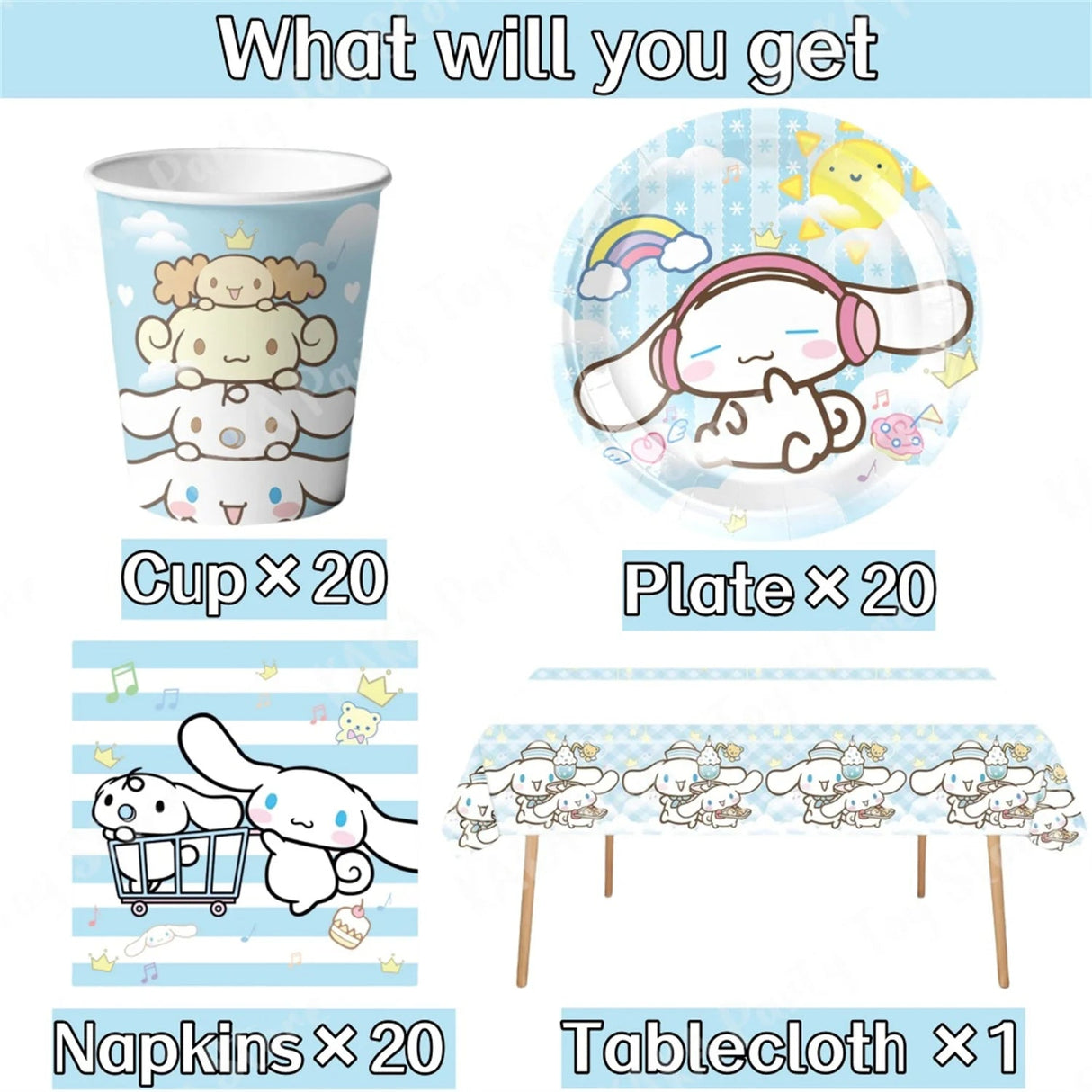 Cinnamoroll Birthday Party Set | by Anwer Fancy | Worldwide Shipping