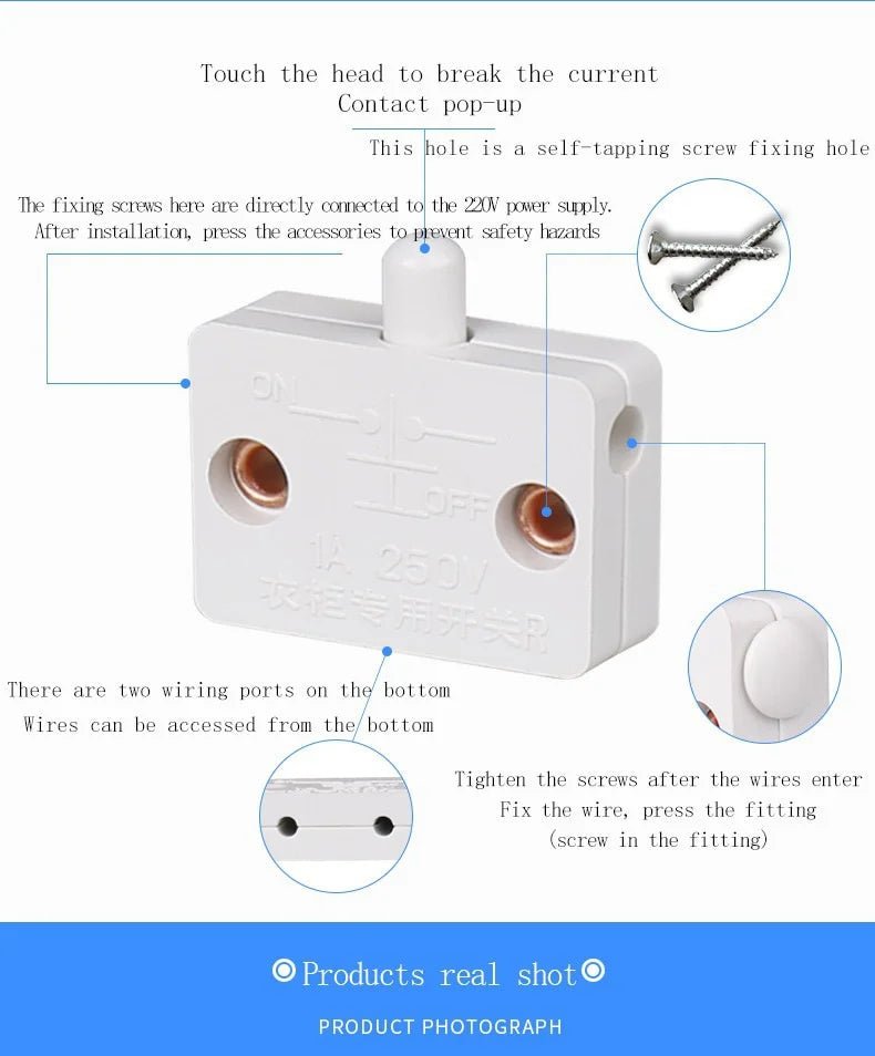 Closet Cabinet Light Switch | by Anwer Fancy | Worldwide Shipping