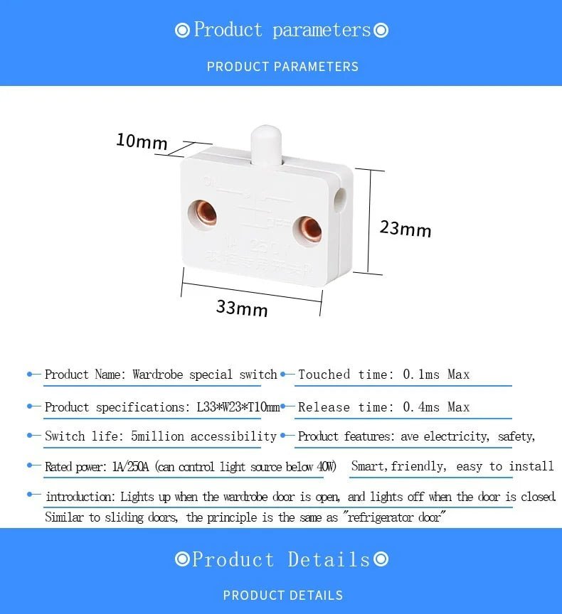 Closet Cabinet Light Switch | by Anwer Fancy | Worldwide Shipping