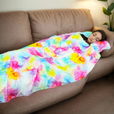 Comfortable Blue Flannel Blanket with Pillow | by Anwer Fancy | Worldwide Shipping