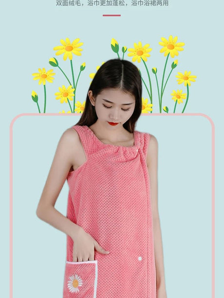 Cotton Wearable Bath Towel Wrap | by Anwer Fancy | Worldwide Shipping